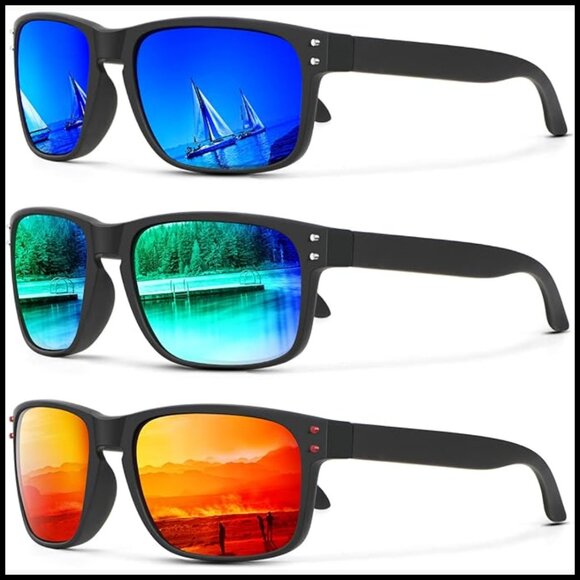 Polarized Sunglasses with UV Protection for Fishing Running Driving main image 3